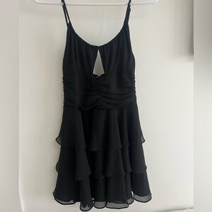 Michael Costello black mini dress
